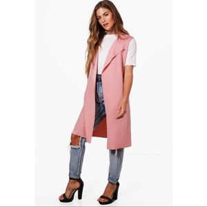 Maddison Sleeveless Pink Duster